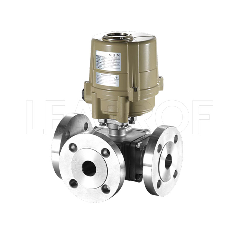 Electric three-way ball valve