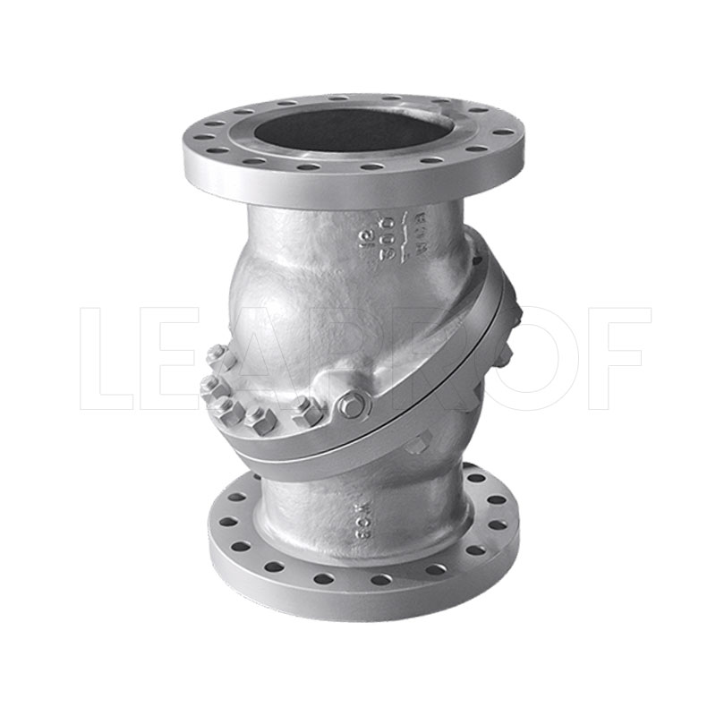 Inclined disc check valve