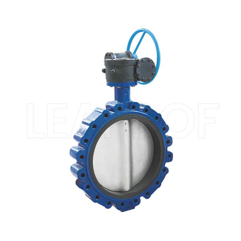 Rubber semi-lined middle line bulge butterfly valve