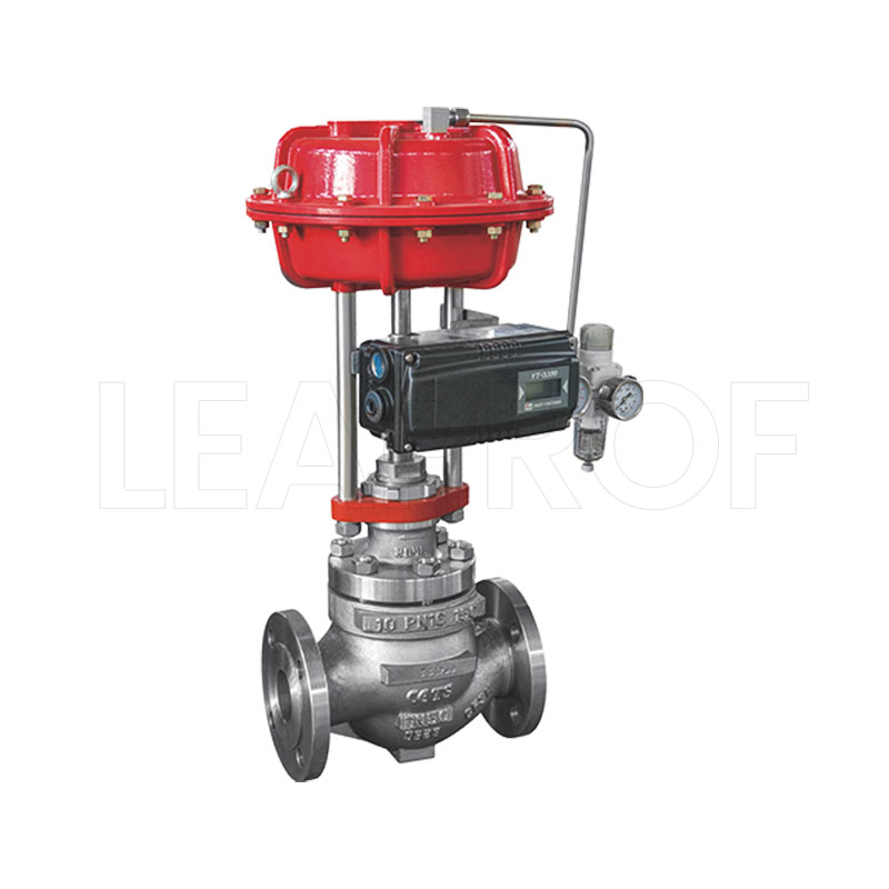 Pneumatic single-seat regulating valve