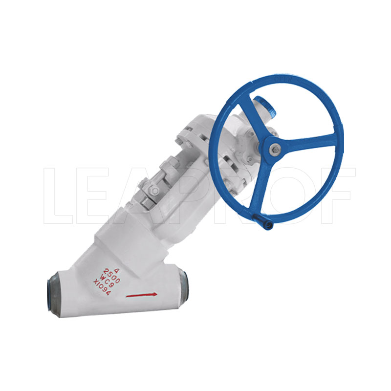 Y-type pressure self-sealing shut-off valve