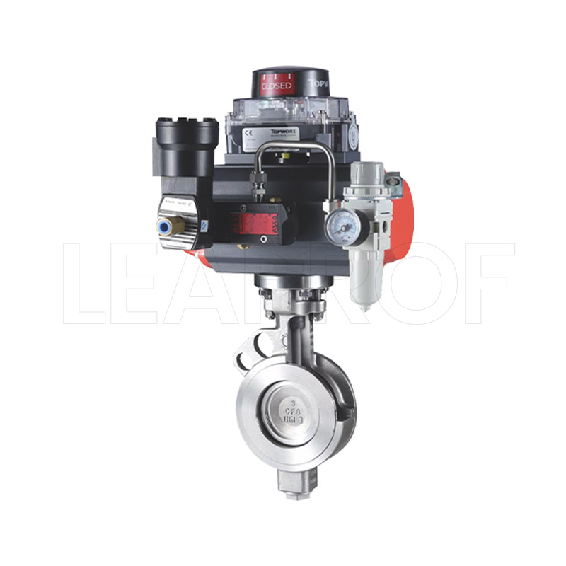 Pneumatic high-performance butterfly valve